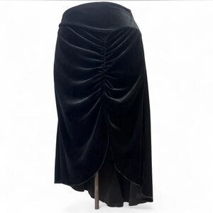 Y2K velvet goth whimsigoth ruched skirt
